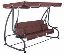 Lauko sūpynės Springos Linda GS0004, ruda sp., 120 cm x 220 cm x 162 cm