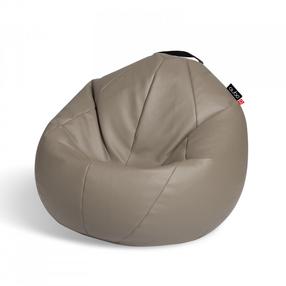 Кресло-мешок Comfort 80 Passion Fruit Soft Fit, серый цв./песочный цв., 150 л
