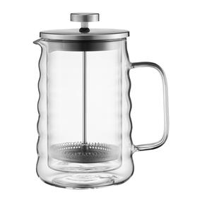 Kavinukas French Press Ambition Ripple, 0.6 l, skaidri sp./sidabro sp.