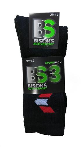 Спортивные носки Bisoks Sport 11011K, черный цв., 39-42, 3 шт.