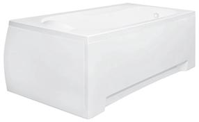 Vann, sisseehitatav Besco Piramida Bona, 170 cm x 70 cm x 50 cm, ristkülik, valge v.
