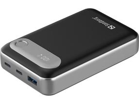 Lādētājs-akumulators (Power bank) Sandberg Travel 421-41, 20000 mAh, 35 W, melna krās.