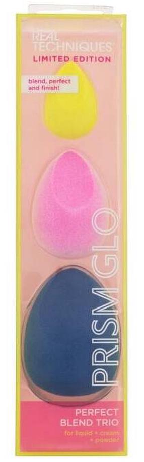 Makiažo kempinėlė Real Techniques Prism Glo Perfect Blend Trio 136882, 3 vnt., mėlyna sp.
