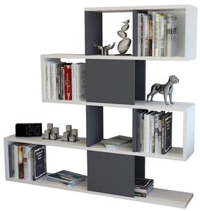 Pastatoma lentyna Kalune Design Karlin 322RTC1103, antracito sp./balta sp., 109 cm x 120 cm x 19.5 cm