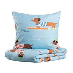 Voodipesukomplekt Homla Longo Basic 731334, sinine v., 70 x 80 cm, 160 x 200 cm