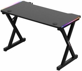 Spēļu galds Huzaro Hero 2.3, 120 cm x 60 cm, 72 cm, melna krās.