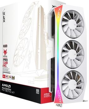 Videokarte XFX Mercury RX 9070 XT OC White Magnetic Air RGB RX-97TMARGW9, 16 GB, GDDR6