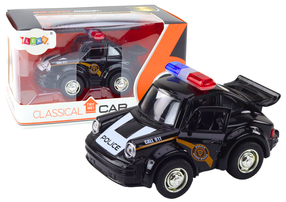  Žaislinė policijos mašina Lean Toys Classical, 1:38, juoda sp.