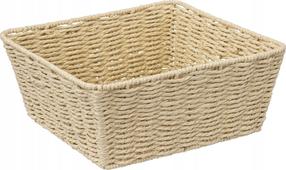 Augļu un dārzeņu grozs 5five, tekstilmateriāls/papīrs, 27.5 cm x 27.5 cm, brūna krās.