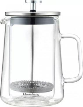 Kavinukas French Press Klausberg KH-7685, 0.6 l, skaidri sp.