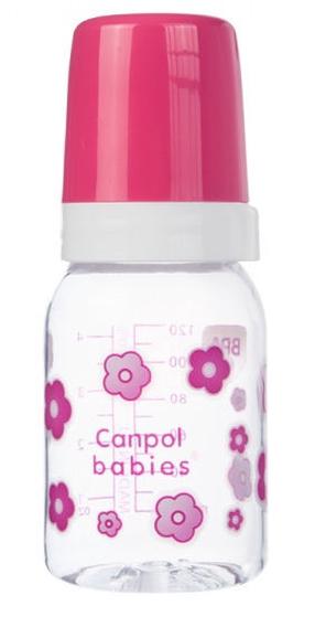 Kūdikių buteliukas Canpol Babies, 120 ml, 3 mėn., (spalva/dizainas parenkami atsitiktine tvarka)