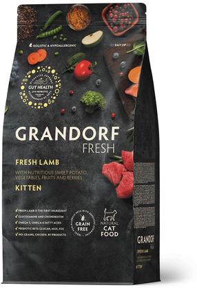 Sausas kačių maistas Grandorf Fresh Lamb Kitten, ėriena, 0.400 kg