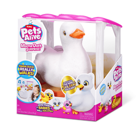 Interaktyvus žaislas antis Zuru Pets Alive Mama Duck Surprise, balta sp.