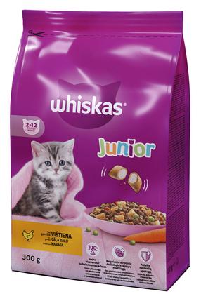 Kuiv kassitoit Whiskas Chicken, kanaliha, 0.3 kg