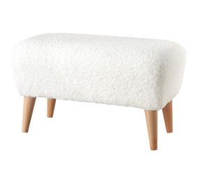 Pufs Hanah Home Moouv 3334, balta krās., 32 cm x 61 cm x 33 cm