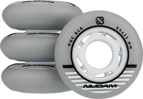Ritenis Nijdam Inline Skate Wheel Set - 64x24 mm, 24 mm x 64 mm x 64 mm