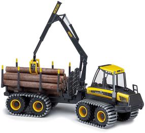 Žaisliniai traktoriai su priedais Forest Machine Ponsse 77700E, 1:25, juoda sp./geltona sp.