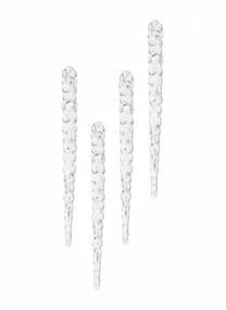 Eglutės žaisliukas Christmas Touch Icicle SYDD-1704 22 cm, skaidri sp., plastikas, 4 vnt.