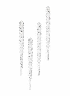 Eglutės žaisliukas Christmas Touch Icicle SYDD-1704 22 cm, skaidri sp., plastikas, 4 vnt.