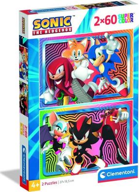 Puzle 2in1 Clementoni Sonic 24821, 18.5 cm x 27 cm, 120 gab., daudzkrāsaina