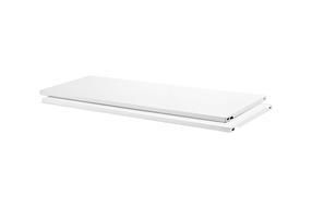 Plauktiņš Dolle Steelboard, 80 cm x 30 cm, balta krās., 2 gab.