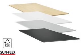 Stalviršis Sun-Flex, balta sp., 160 cm x 80 cm