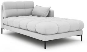 Sofa Micadoni Home Mamaia Chaise Longue, šviesiai pilka sp., dešininė, 185 x 105 cm x 75 cm