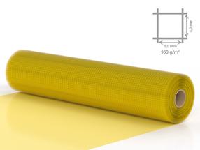 Stiklašķiedras siets BICO, 50 m x 1 m, dzeltena krās.