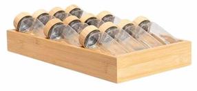 Garšvielu trauku komplekts Homla Forcina 240959, caurspīdīga krās./brūna krās., 110 ml, 40 cmx20 cm