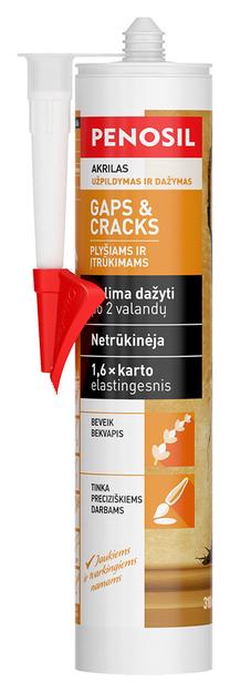 Akrilinis hermetikas Penosil Gaps&Cracks, 310 l, balta sp.