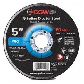 Šlifavimo diskas CGW RBF T-27, 125 mm x 22.5 mm