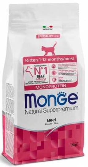 Kuiv kassitoit Monge Monoprotein Kitten Beef, veiseliha, 0.4 kg