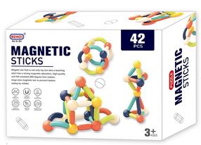Konstruktorius Magnetinės lazdelės, 42 vnt.