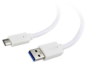 Vads Gembird Cablexpert USB 3.0 AM to Type-C CCP-USB3-AMCM-W-10 USB 3.0 Type A Vīrietis, USB Type C Vīrietis, 3 m, balta krās.