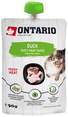 Skanėstas katėms Ontario Tasty Meat Paste Duck, antiena, 0.09 kg