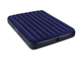 Piepūšams matracis Intex Classic Downy, zila krās., 203 cm x 152 cm x 25 cm