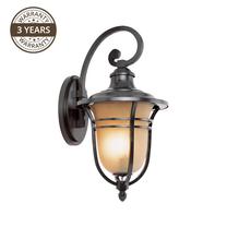 Sieninis lauko šviestuvas Domoletti 004-WD, 60W, E27, IP43, juoda sp., 17.7 cm x 34 cm