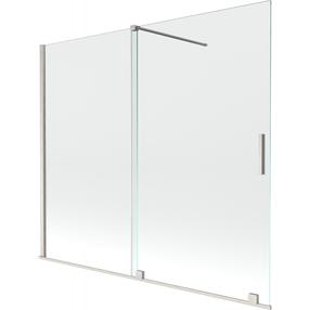 Dušo sienelė Mexen Velar, 180 cm x 150 cm, skaidri sp./matinio nikelio sp./grūdintas