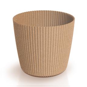 Puķu pods Prosperplast Milly Eco Wood, plastmasa, Ø 30 cm, brūna krās.