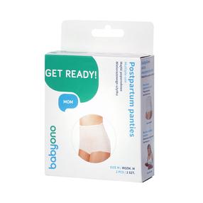 Kelnaitės po gimdymo BabyOno Mesh, smėlio sp., M, 2 vnt.