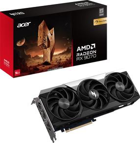 Vaizdo plokštė Acer Nitro Radeon RX 9070 OC, 16 GB, GDDR6