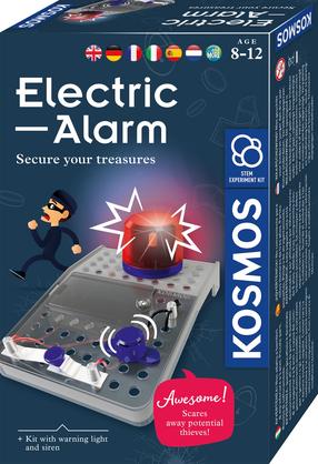 Vaikiškas elektronikos rinkinys, aliarmo sistema Kosmos Secure Your Treasures, pilka sp.