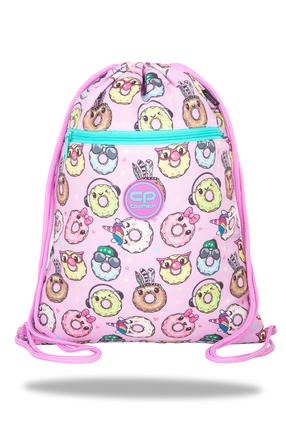 Krepšys avalynei CoolPack Happy Donuts, mėlyna sp./rožinė sp., 42.5 cm x 32.5 cm x 1.5 cm