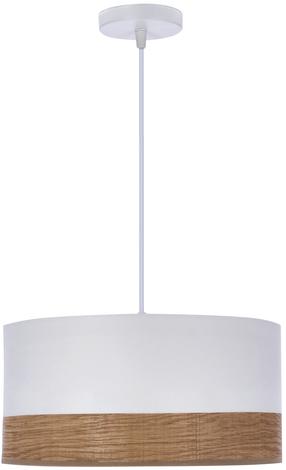 Šviestuvas kabinamas Candellux Lighting Bianco 31-17536, E27, 1 x 40 W, ruda sp./balta sp. / balta sp., 15 x 30 cm