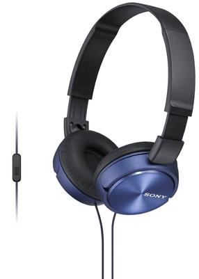 Vadu austiņas Sony MDR-ZX310AP, zila krās./melna krās.