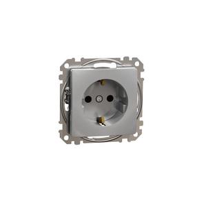 Pistikupesa Schneider Electric Sedna Design SDD113022, maandusega, alumiinium v.