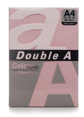 Офисная бумага Double A, A4, 80 g/m², розовый цв., 500 стр. шт.