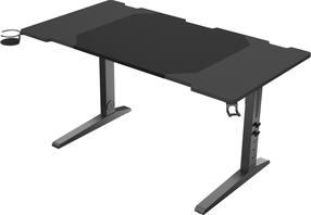 Datorspēļu galds regulējams augstums Genesis Holm Modular 140, 140 cm x 75 cm, 70 - 90 cm, melna krās.