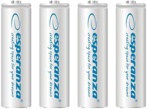 Įkraunamas elementas Esperanza, AA, 2000 mAh, 4 vnt.