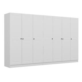 Шкаф Kalune Design Kale Mebran 4013, белый цв., 52 см x 315 см x 190 см
